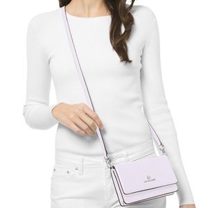 Michael Kors Jet Set Charm Leather Phone Crossbody Bag